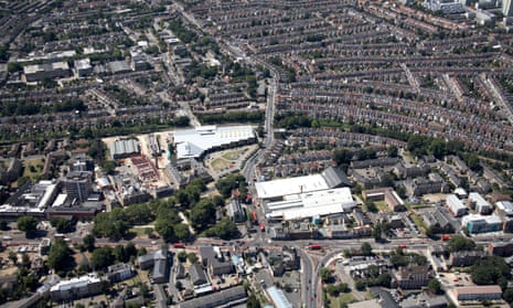 An aerial view of Haringey in north London