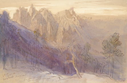 The Forest of Bavella, Corsica, 7.10am, 29 April 1868 by Edward Lear.