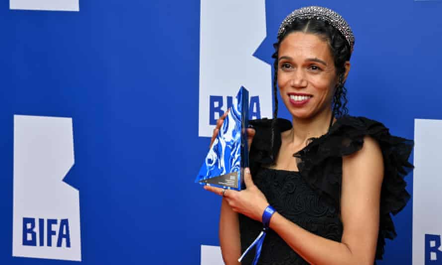 So hot right now … Boiling Point star Vinette Robinson wins at the BIFAs, December 2021.