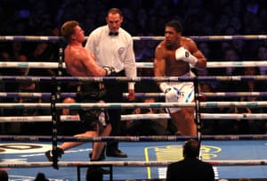 Joshua lands a critical blow