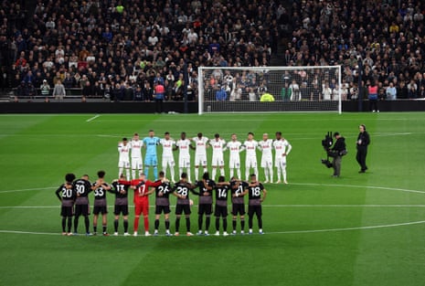 A minute’s silence for the victims of the devastating events in Israel and Palestine.