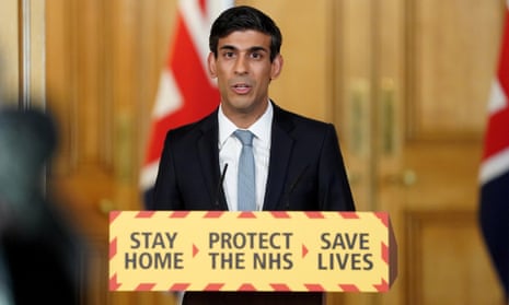 The chancellor, Rishi Sunak, speaking at the daily Downing Street press conference.
