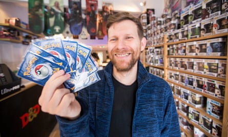 Roy Raftery, who runs a shop called Sneak Attack in Stratford, said the increase in value of Pokemon cards was a mixed blessing.