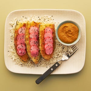 Aubergine Katsu curry