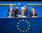 European leaders sign treaty establishing Ukraine war damages body – Europe live