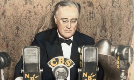 Boris Johnson will compare his £5bn ‘New Deal’ programme to Franklin Roosevelt’s (pictured) reconstruction of the US economy in the wake of the Great Depression.