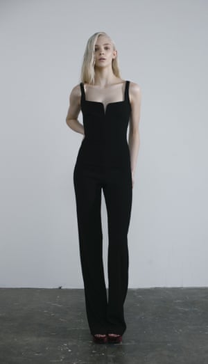 Corset jumpsuit, £950, Galvan.