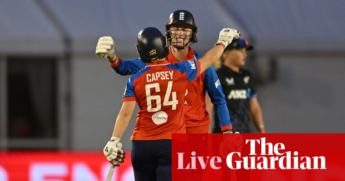 England beat New Zealand by seven wickets: first women’s T20 cricket international – as it happened