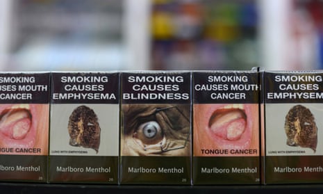 Marlboro Menthol cigarettes in new packaging in Australia.