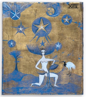 Tarot card paintings by artist Leonora Carrington.