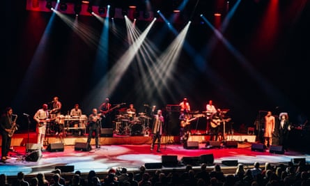 Youssou N’Dour overview – Senegalese celebrity is on magnificent type | Youssou N'Dour 1 Youssou N’Dour and his band.