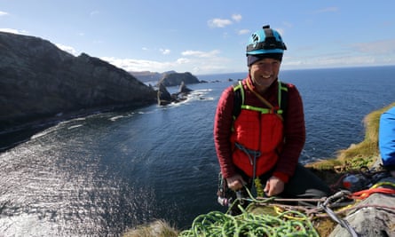 Adventurer and guide Iain Miller on Cnoc na Mara, Donegal