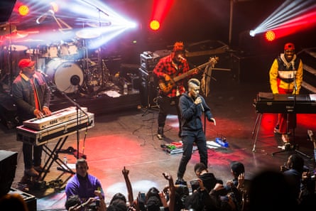 The Internet performing in London in 2016.