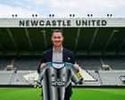 Matthias Jaissle unveiled as Newcastle manager at St James’ Park on 12 August 2026, offers guarded optimism as key players depart