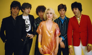 Blondie in 1979. From left: guitarist Frank Infante, Chris Stein, bass player Nigel Harrison, Debbie Harry, keyboard player Jimmy Destri and drummer Clem Burke.