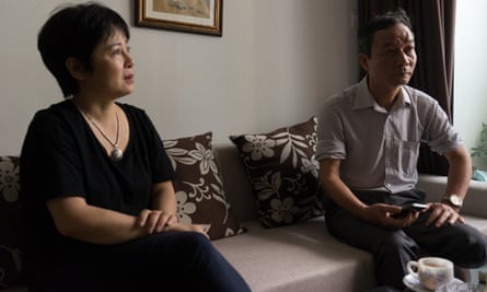 Nguyen Tuong Thuy (right) and Nguyen Thuy Hanh, members of the Brotherhood for Democracy, in a Hanoi flat.