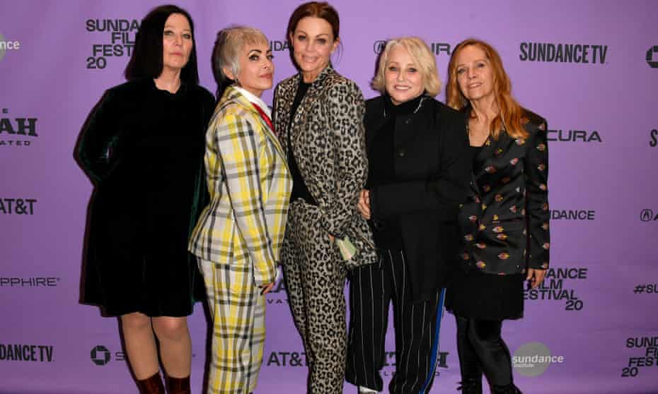 The Go-Gos at the Sundance film festival, 2020 (l to r):Kathy Valentine, Jane Wiedlin, Belinda Carlisle, Gina Shock, and Charlotte Caffey.