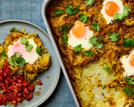 Meera Sodha's malabar Hill eggs with tomato chutney.