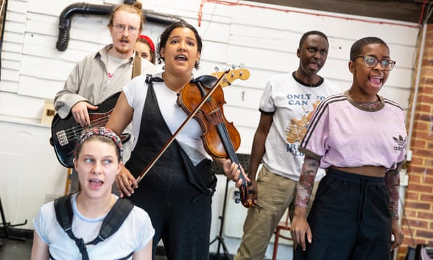 Musical youth … rehearsals for Whistle Down the Wind.