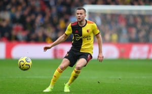 Tom Cleverley in action for Watford.
