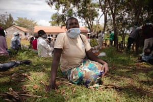 Celine Apondi is one of more than 3,000 displaced people currently living in Nyambare Secondary School.