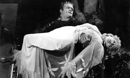 Bela Lugosi and Ilona Massey in Frankenstein Meets Wolf Man.