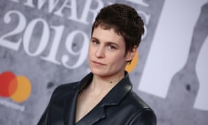 Chris of Christine and the Queens arrives at the Brit awards.