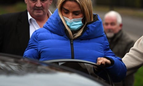 Katie Price leaving court on 15 December.