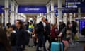 Eurostar passengers at St Pancras International