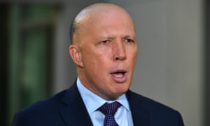 Australia's home affairs minister Peter Dutton