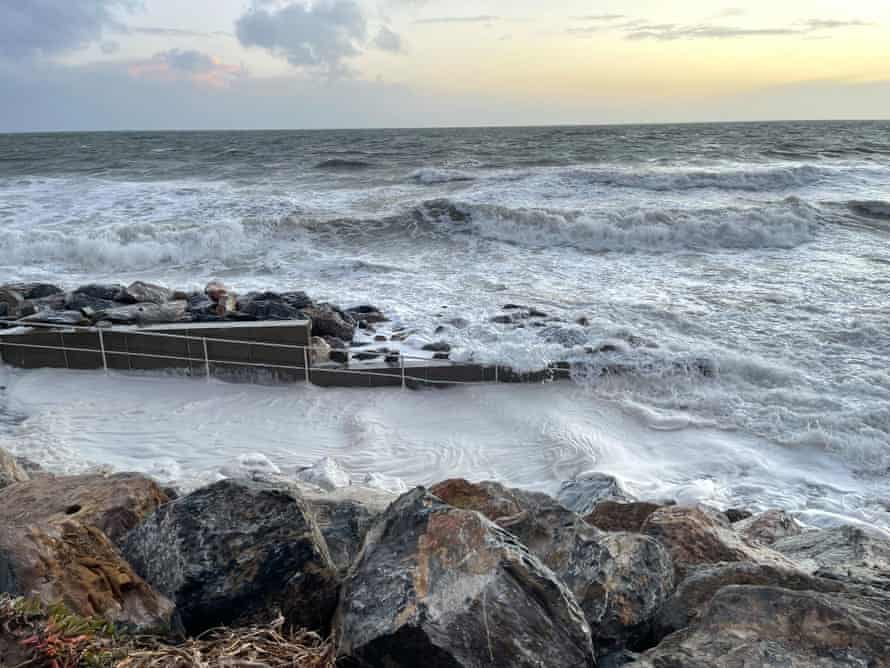 West beach was all but swept away after a storm in 2016
