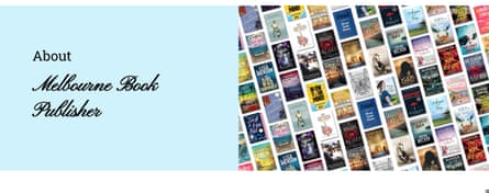 Website for ‘Melbourne Book Publisher’