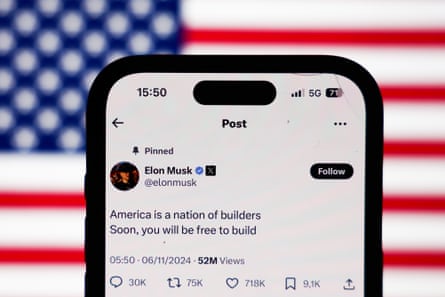 A post on Elon Musk’s X account.