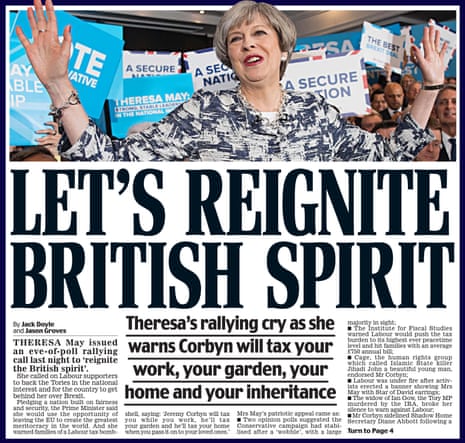 The Daily Mail goes all out for Theresa May on polling day.