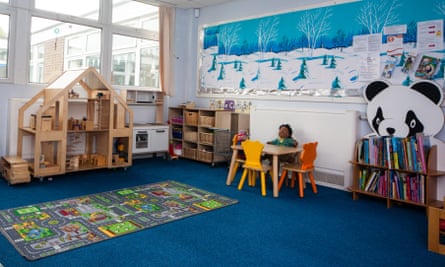 A children’s room with role-play and reading area at Spark Burntwood, Staffordshire.