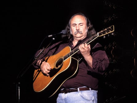 David Crosby on stage.