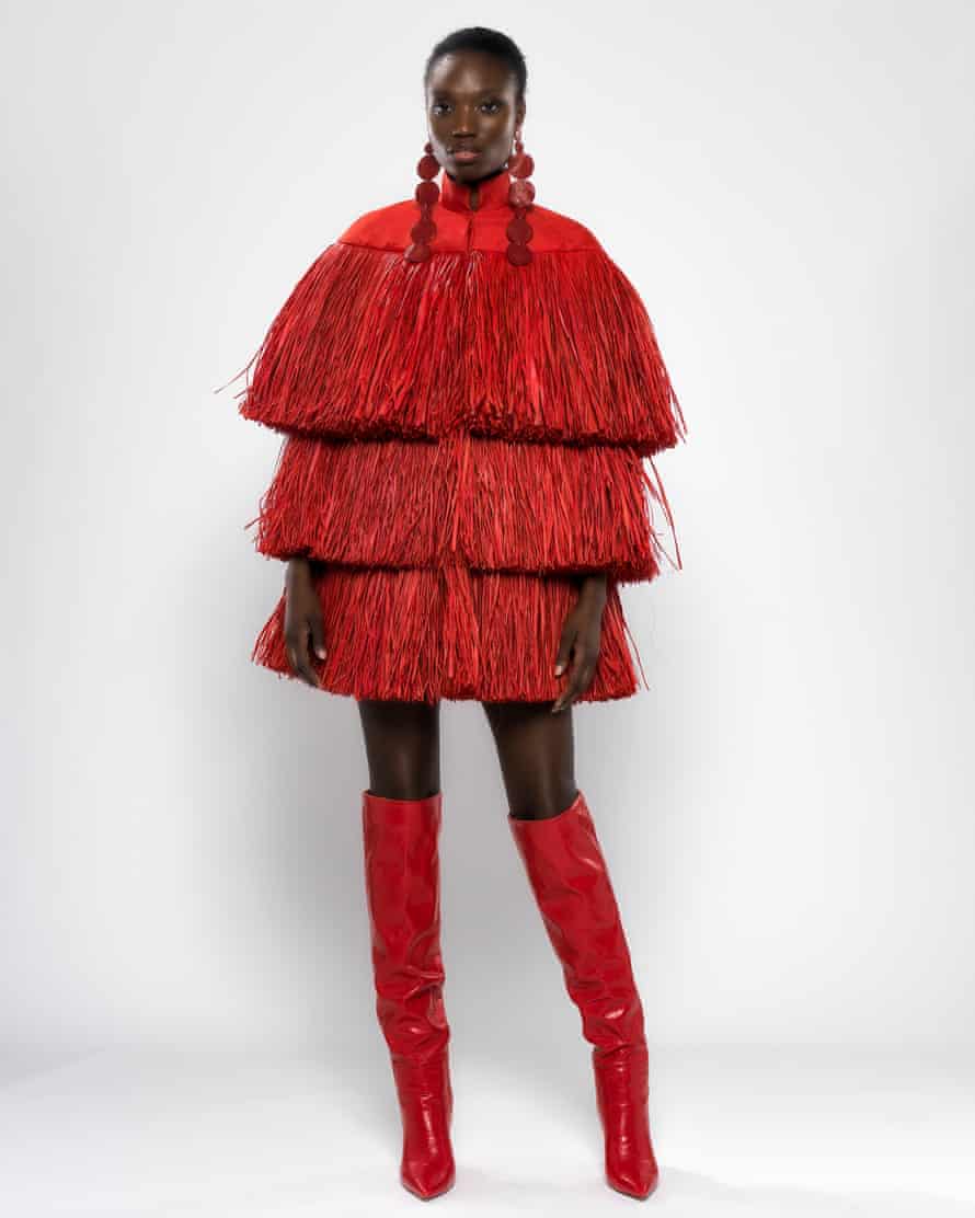 Red alert: Imane Ayissi’s Madzang collection AW21.