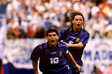 Argentina's young star Diego Maradona waves to the crowd Argentina's young star Diego Maradona waves to the crowd