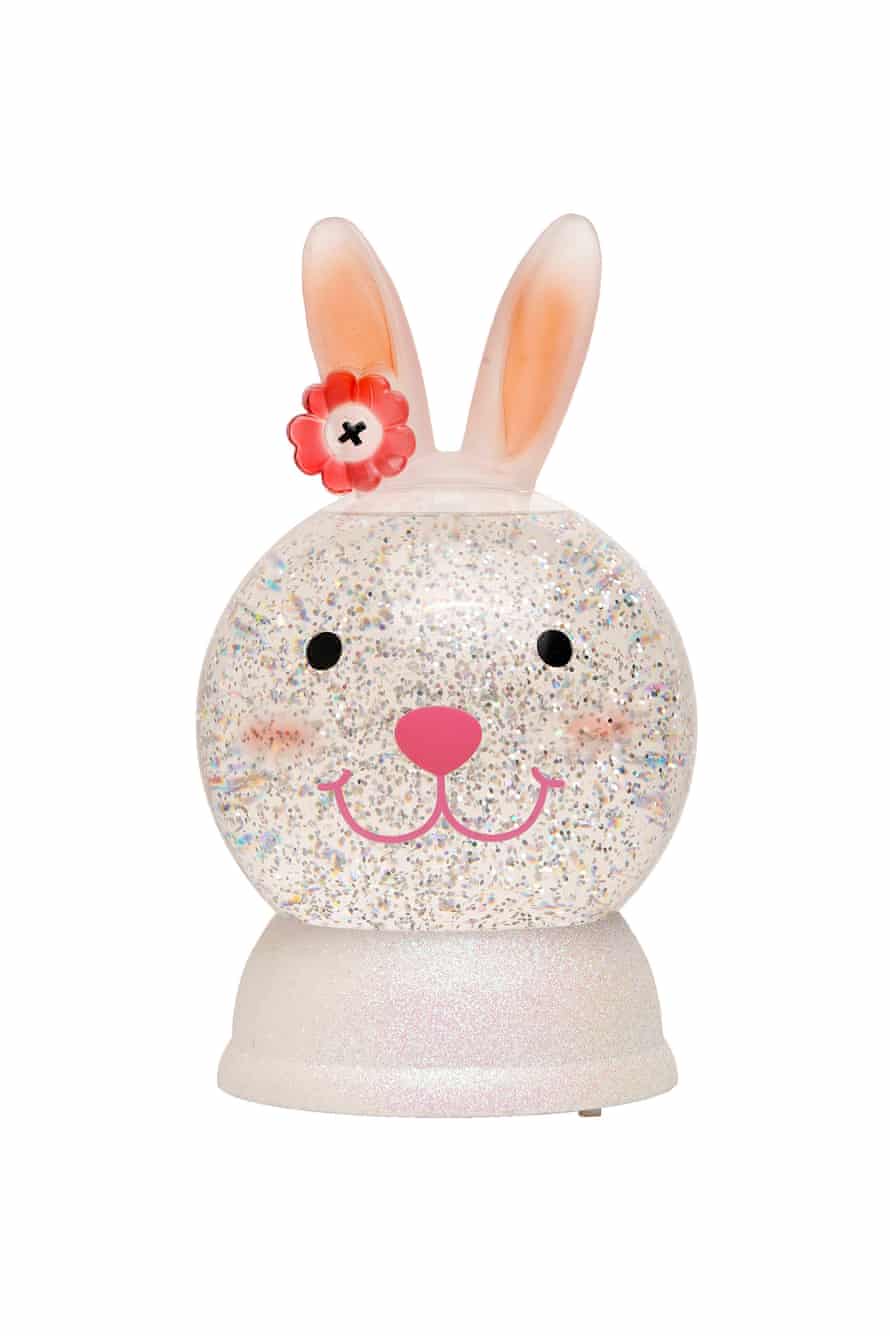 A bunny snow globe.