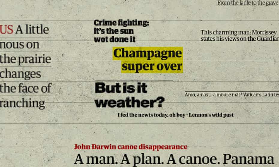 Making A Splash The Best And Funniest Guardian Headlines Over 0 Years Media The Guardian Making A Splash The Best And Funniest Guardian Headlines Over 0 Years Media The Guardian
