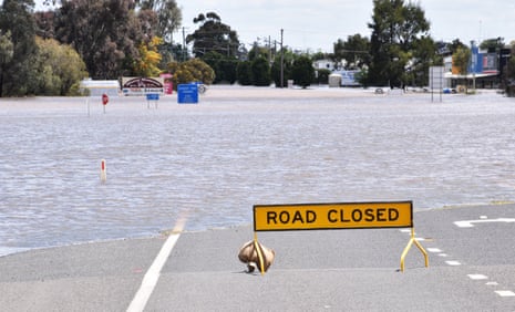 File photo of flooding in the central west of NSW, Australia