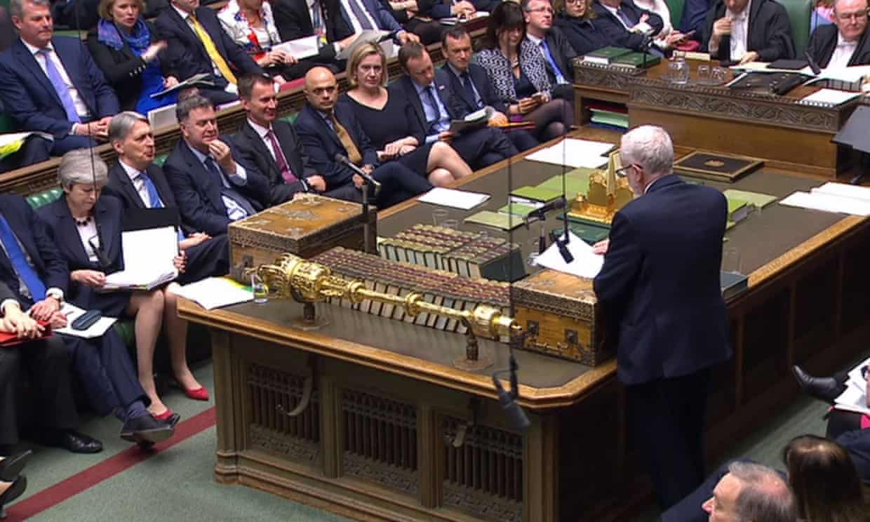 Corbyn speaks at PMQs