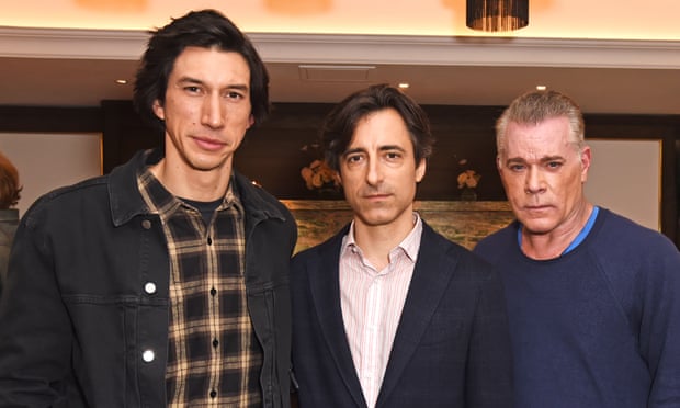Liotta’s later films included Netflix’s Marriage Story in 2019. His co-stars in the film, directed by Noah Baumbach (centre), included Adam Driver (left).