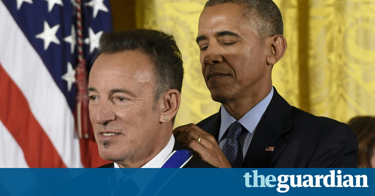 Bruce Springsteen plays farewell gig for Barack Obama at the White House