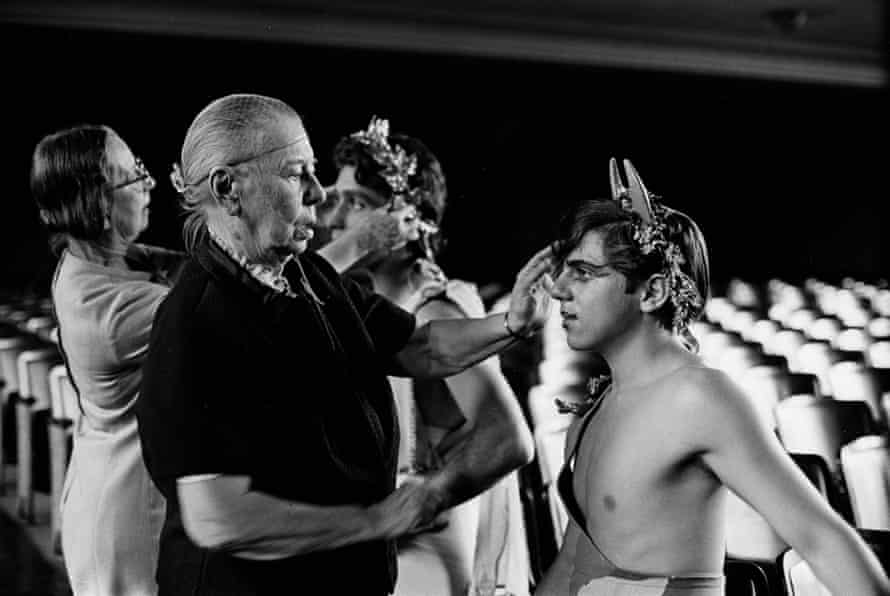Diaghilev and me: Ballets Russes star’s diaries reveal how the maestro was also a monster | Ballets Russes 1 Nijinska adjusts the costume of a dancer with the Central Ballet of Buffalo in 1969.