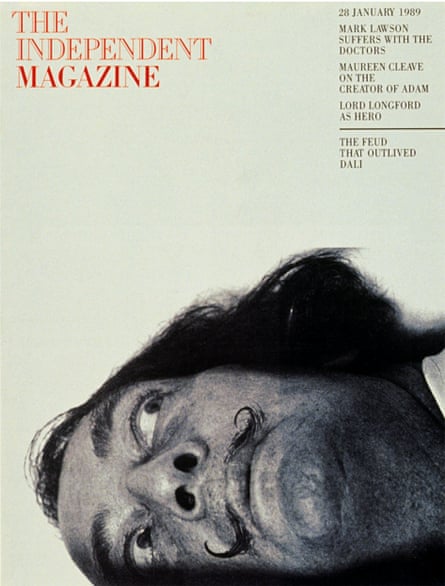 A Derek Birdsall cover for the Independent magazine, 1989