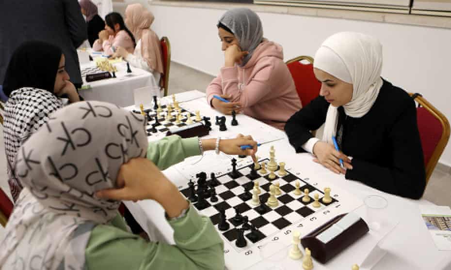 The 2021 Palestinian chess championship for women, which took place in Hebron last month.