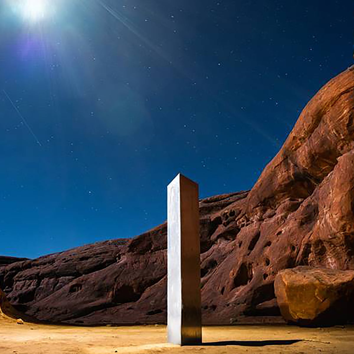 A Utah Monolith Enchanted Millions And Then It Was Gone Leaving Mysteries Behind Utah The Guardian