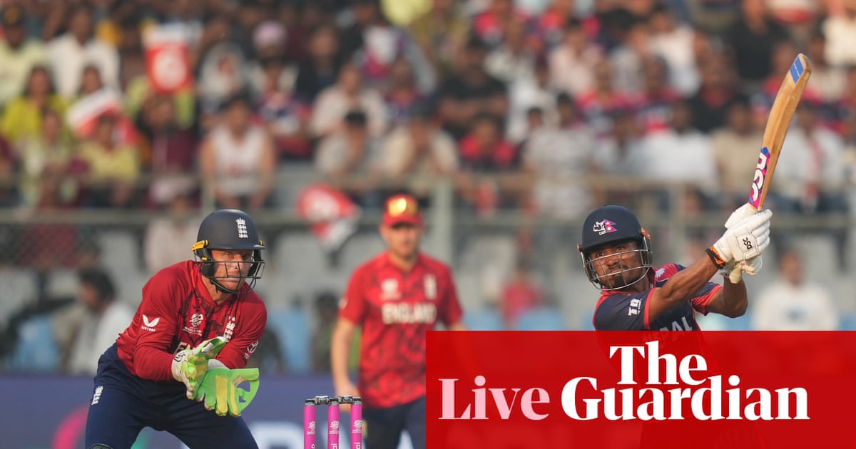England v Nepal: Menβs T20 World Cup 2026 β live updates