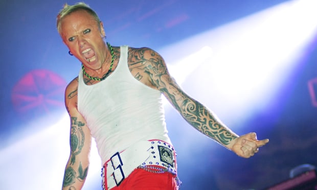 Keith Flint performing on the last day of the Glastonbury festival in 2009.